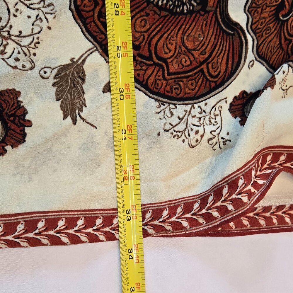 MAX STUDIO Women Short Sleeve Ruana /Kimono/Coverup Sz: S Rust/Brown - Picture 8 of 10
